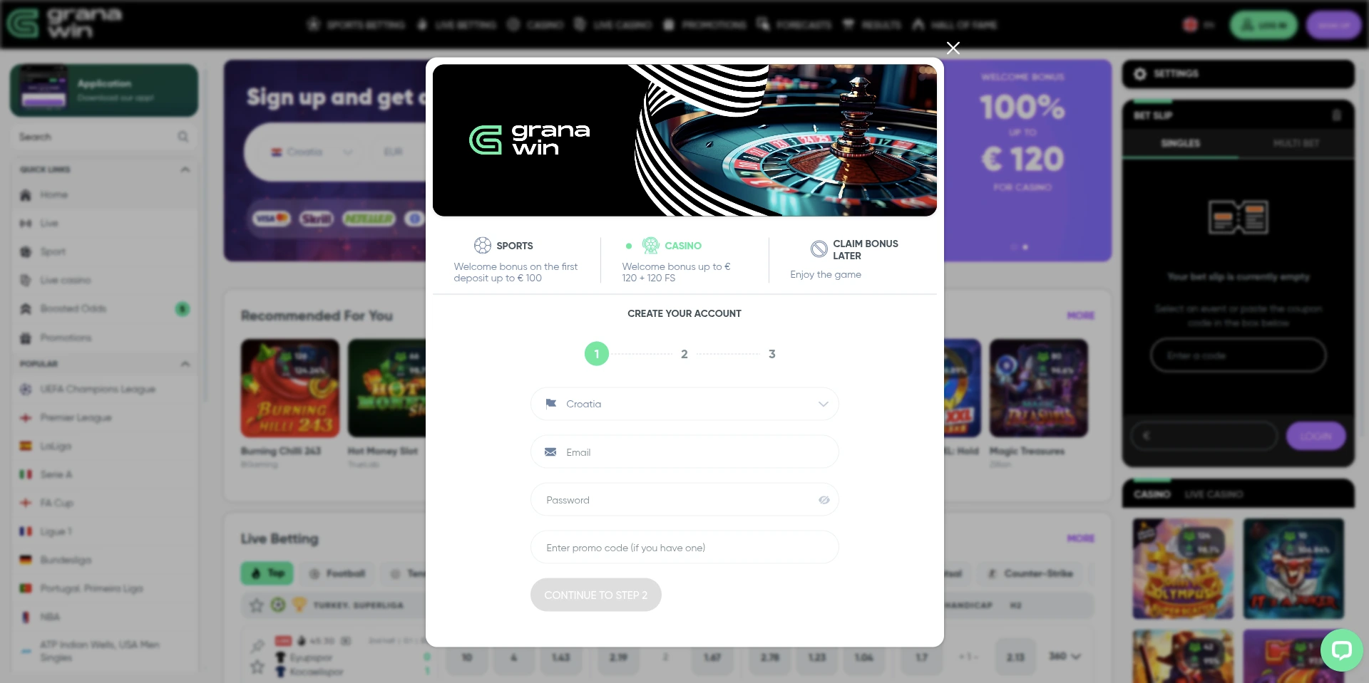 Registracija Granawin